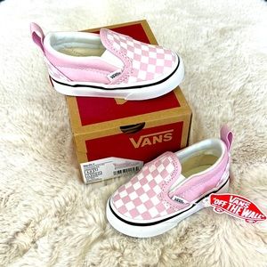 Vans Slip-On V Pink Checkerboard